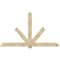 Ekena Millwork Kennewick Rough Sawn Timber Gable Bracket, Douglas Fir, 96"W x 56"H x 4"D x 6"F, 14/12 Pitch GBW096X56X0406KEN00RDF - alternate 1